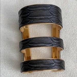 Henri Bendel Black and Gold Bracelet